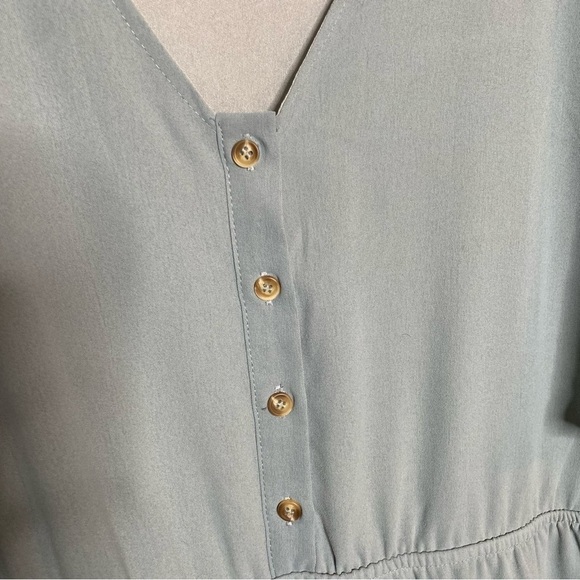 One Loved Babe Dark Powder Blue Windsor Dress Size XXL - Picture 2 of 5